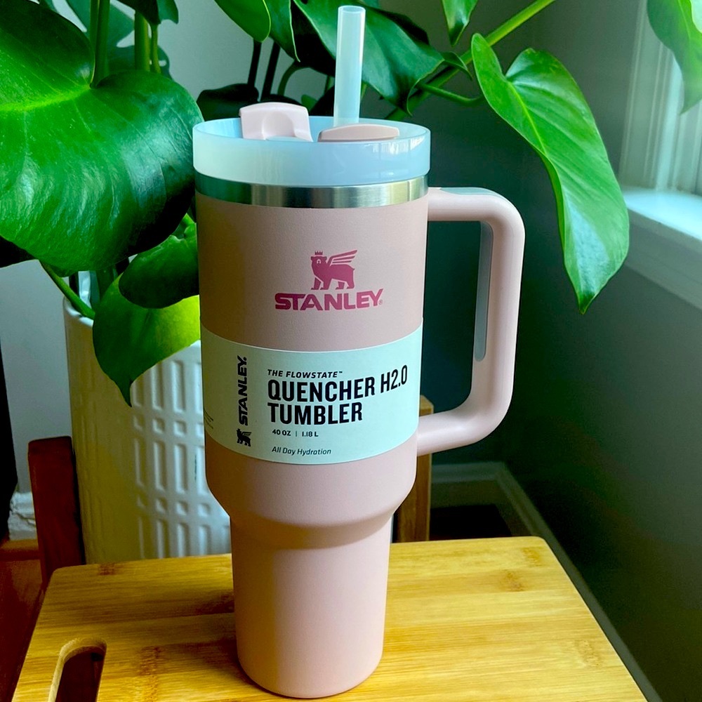 💗NEW LIMITED EDITION Pink dust 40 ounce Stanley Flowstate tumbler